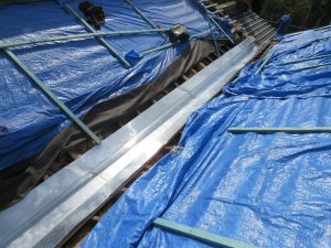 Zinc Valley Gutter Installation