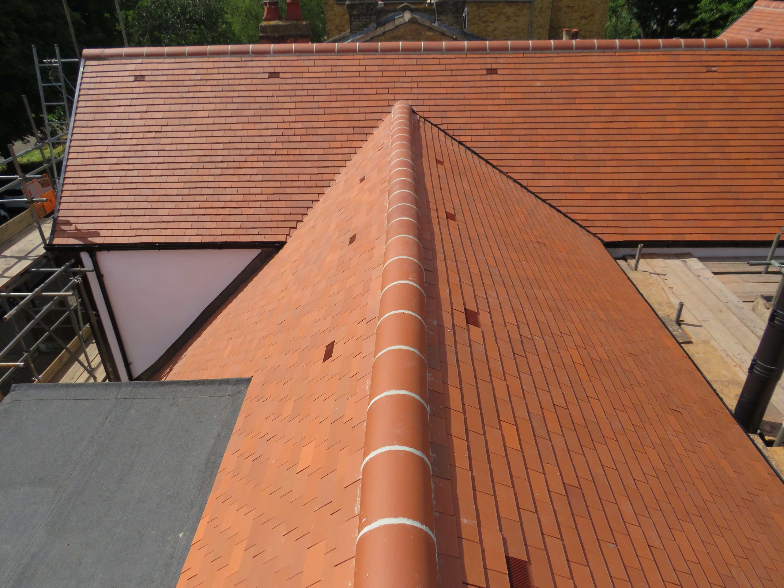 clay plain tile roof